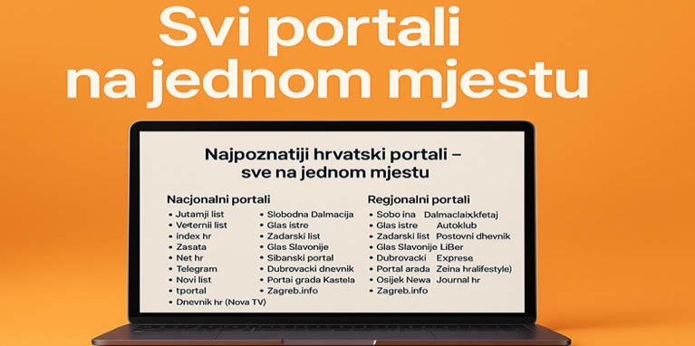 Najpoznatiji hrvatski portali – sve na jednom mjestu