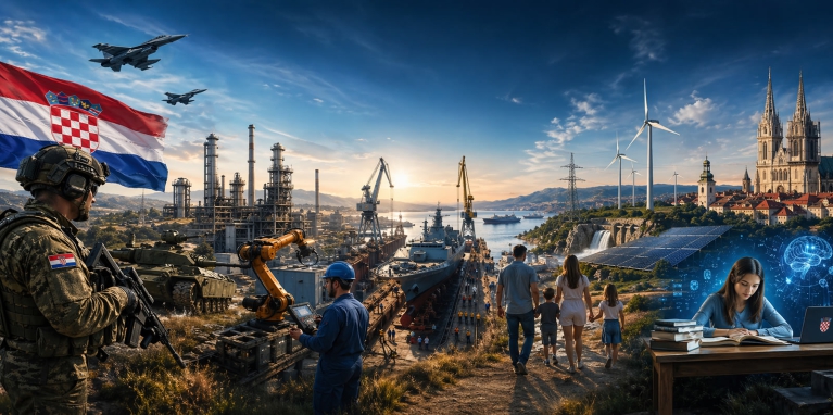 Hrvatska 2030.: vojska, industrija, brodogradnja, energetika, demografija i obrazovanje